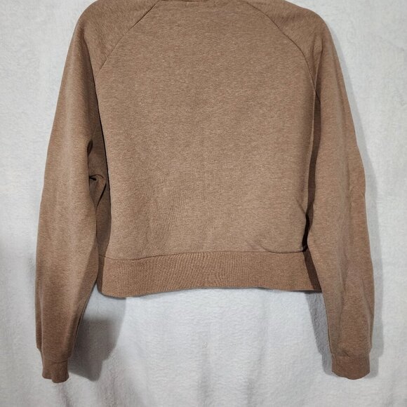 Long Sleeve Cropped Turtleneck Sweatshirt Light Academia - Picture 5 of 5